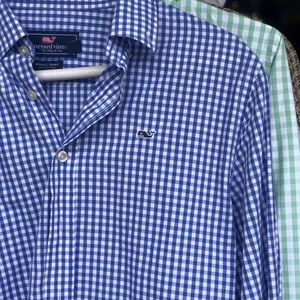 Boys Vineyard Vines Large blue check